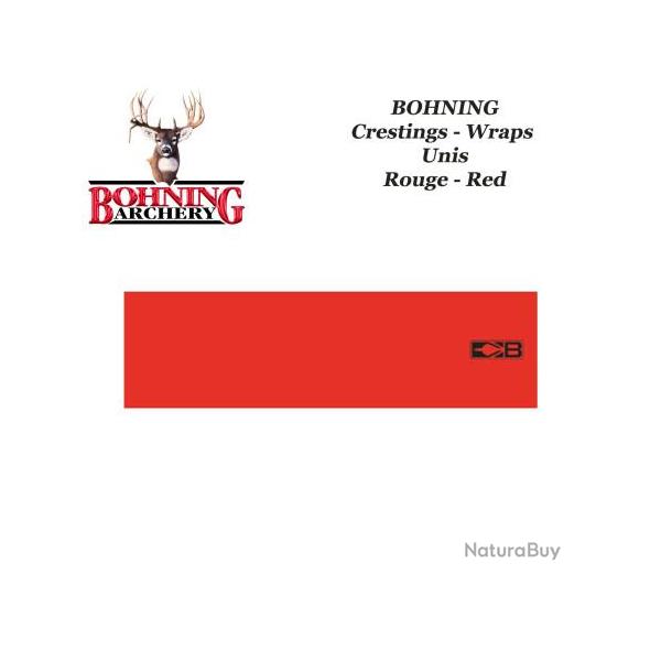 BOHNING Blazer Arrow Wraps 4 ou 7 pouces autocollants color�s unis de type cresting pour fl�ches Rou