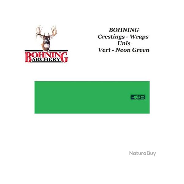 BOHNING Blazer Arrow Wraps 4 ou 7 pouces autocollants colors unis de type cresting pour flches Ver