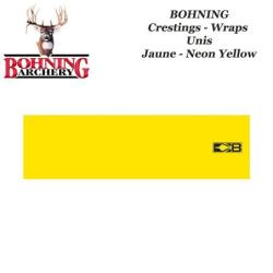 BOHNING Blazer Arrow Wraps 4 ou 7 pouces autocollants color&eacute;s unis de type cresting pour fl&egrave;ches Jau