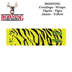BOHNING Blazer Tiger Arrow Wraps 4 ou 7 pouces autocollants tigr&eacute;s de type cresting pour fl&egrave;ches Tig