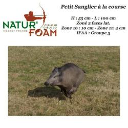 NATUR'FOAM Cible 3D Petit Sanglier &agrave; la course en mousse pour le tir &agrave; l'arc