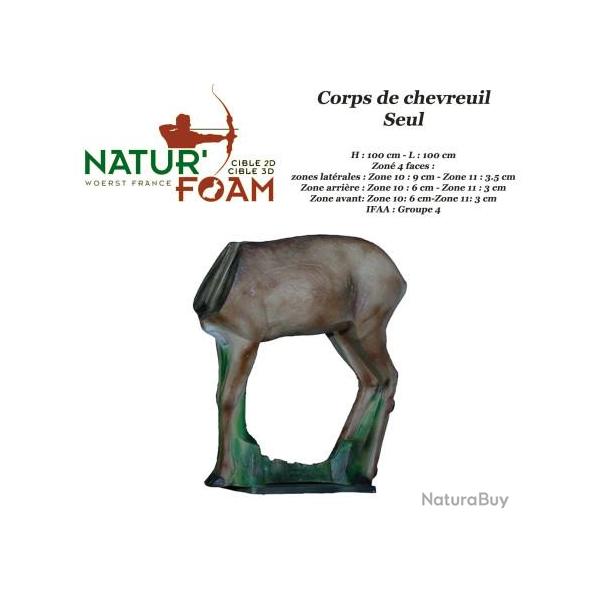 NATUR'FOAM Cible 3D Chevreuils, Chevrettes et Brocards en mousse pour le tir � l'arc Corps de Chevre