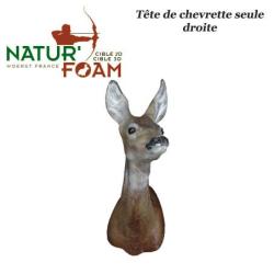 NATUR'FOAM Cible 3D Chevreuils, Chevrettes et Brocards en mousse pour le tir &agrave; l'arc T&ecirc;te de Chevret