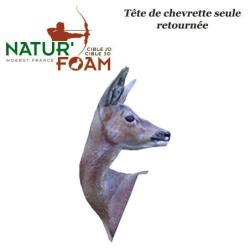 NATUR'FOAM Cible 3D Chevreuils, Chevrettes et Brocards en mousse pour le tir &agrave; l'arc T&ecirc;te de Chevret