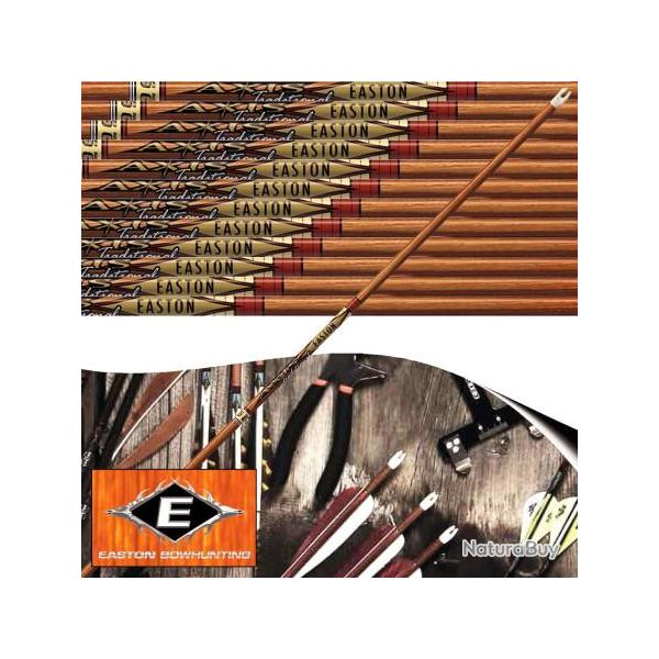 EASTON Axis Traditional Tubes de chasse et tir 3D en carbone imitation bois 340