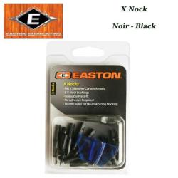 EASTON Encoches int&eacute;rieures X Nocks 12 Pack Noir
