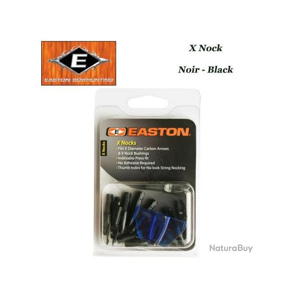 EASTON Encoches int�rieures X Nocks 12 Pack Noir