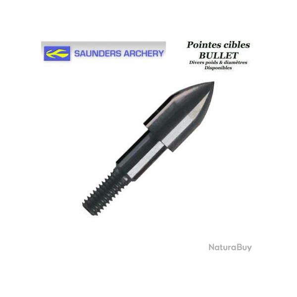 SAUNDERS Bullet Pointes d'entrainement � visser en acier de forme bullet pour le tir sur cible  125 