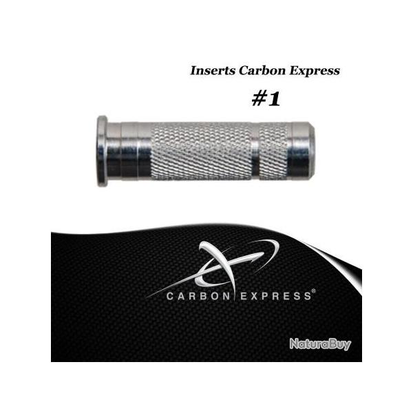 CARBON EXPRESS Inserts en aluminium pour pointes � visser pour PileDriver, Mayhem & Maxima Inserts #