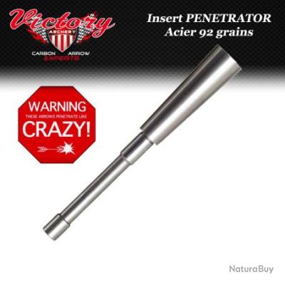 VICTORY ARCHERY VAP Penetrator Insert adaptateur en aluminium ou en acier  inox pour pointes de chass - Pointes (3185470)