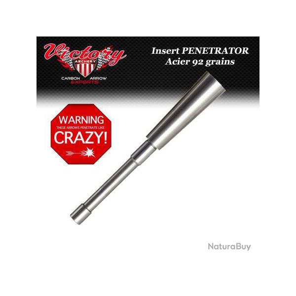 VICTORY ARCHERY VAP Penetrator Insert adaptateur en aluminium ou en acier inox pour pointes de chass