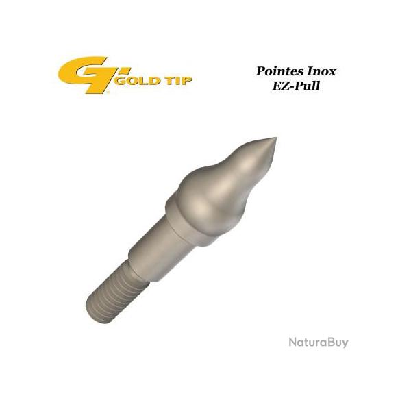 GOLD TIP EZ-Pull Pointes d'entrainement � visser en acier inox faciles � retirer de cibles dures et 