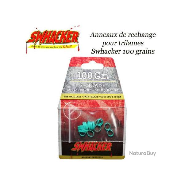SWHACKER Anneaux de rechange pour lames de chasse m�caniques 100 grains 1,50" (cut) trilames