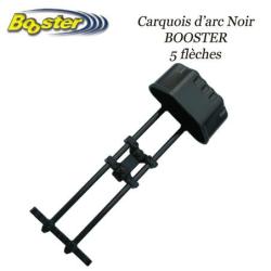 BOOSTER Carquois d'arc 5 fl&egrave;ches pour compound noir ou camo kryptek highlander Black