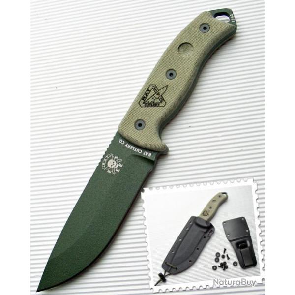 Couteau de Survie Rat Cutlery / ESEE Made In USA RC-5 RC5 Survival, Escape, Evasion RC5POD