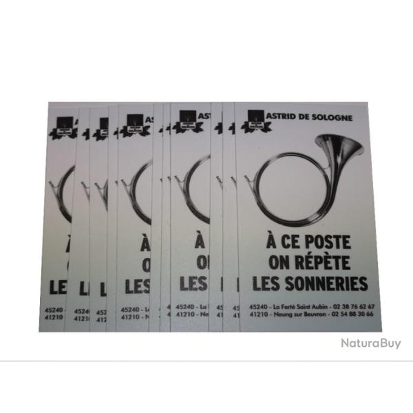 Carte de rappel de sonneries