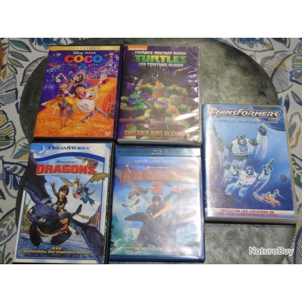 Lot DVD et Bluray enfant -ref 4-
