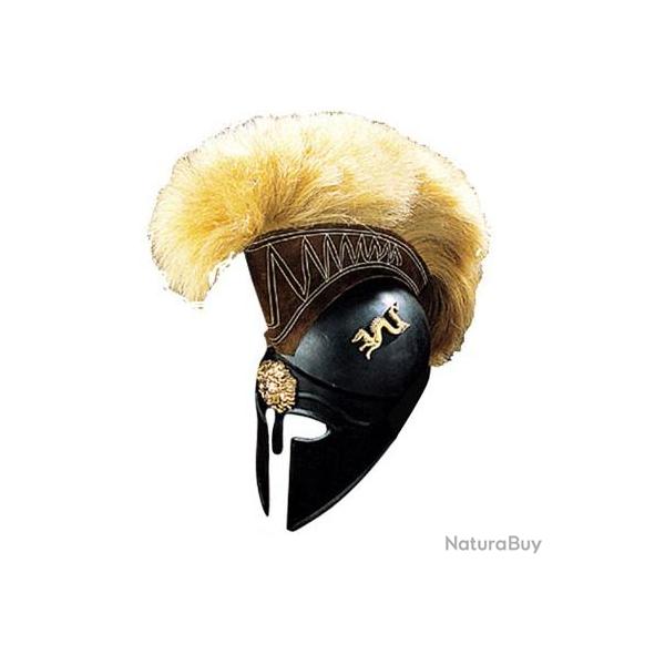 R�plique du Casque  CORINTHIEN noir avec crin de cheval