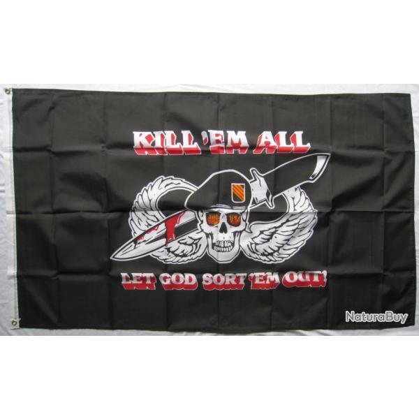 DRAPEAU USA / SPECIAL FORCES - Ref096