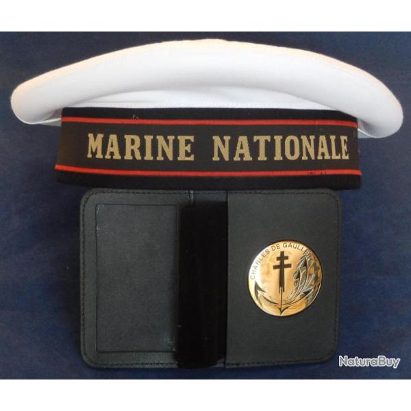 Porte carte Marine Nationale et son insigne