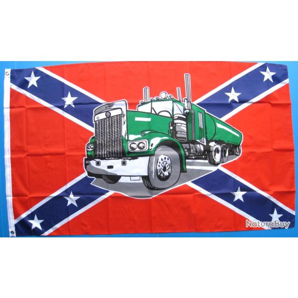 DRAPEAU CONFEDERE / USA - REBEL CAMION - Ref.011