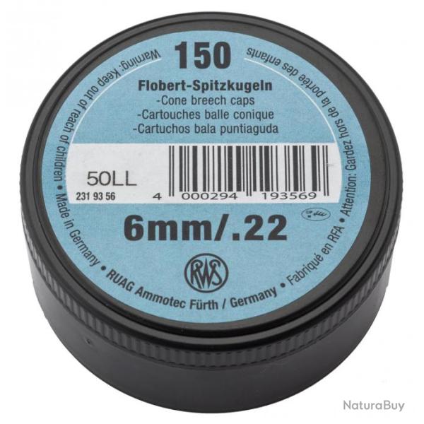 BALLES BOSQUETTES 22LR RWS CONCORDE 22 DEFENDER