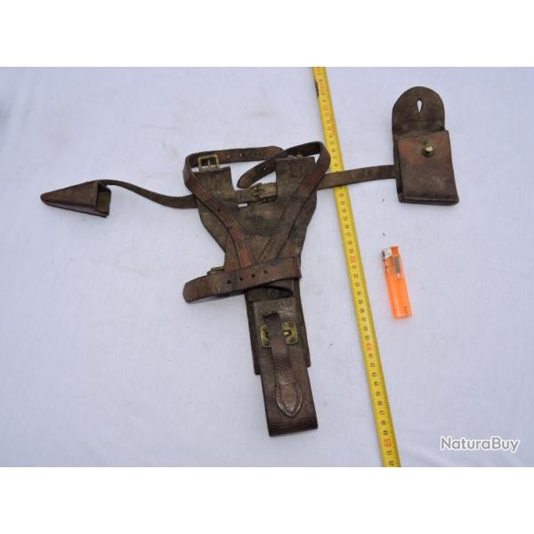 BEL ANCIEN PORTE BAIONNETTE + HACHETTE  en CUIR PORTUGAL  � voir #.2....... !!!!!!!!!