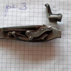 Platine de Pistolet ou fusil  &agrave; percussion pour double canon ou cot&eacute; gauche PL88