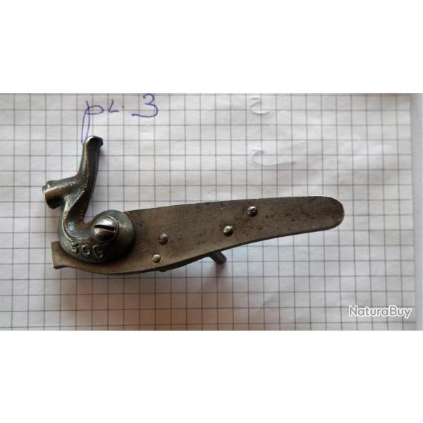Platine de Pistolet ou fusil  � percussion pour double canon ou cot� gauche PL88