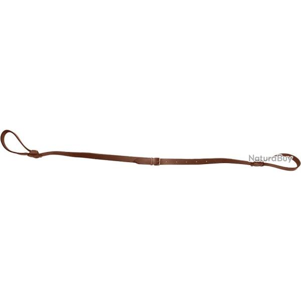 Bretelle cuir pleine fleur double lasso plate - Country Sellerie