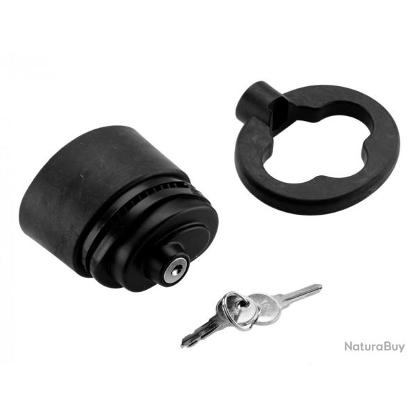 Support mural pour arme avec verrou � clef int�gr�