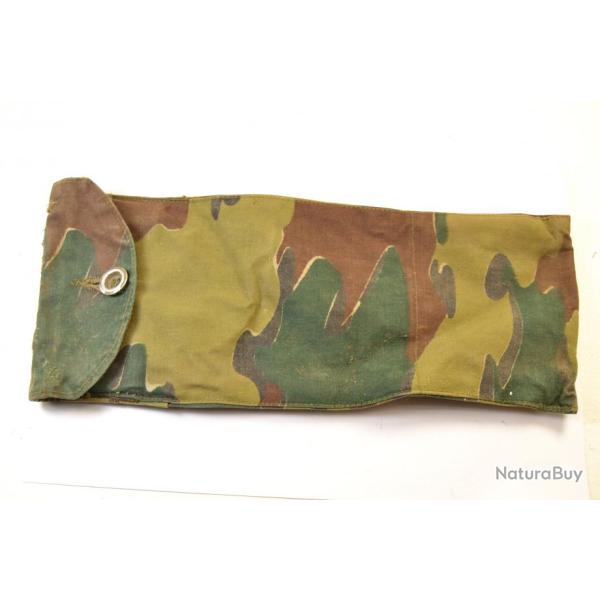 Etui / sacoche camouflage arm�e Belge pour piquets et mat�riel de tente, campement. Guerre du Congo