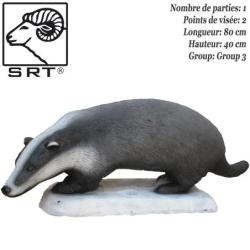 SRT TARGETS Cible 3D Blaireau en mousse pour le tir &agrave; l'arc - 08476565