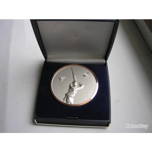 MEDAILLE DE RECOMPENSE BALL TRAP ARGENT