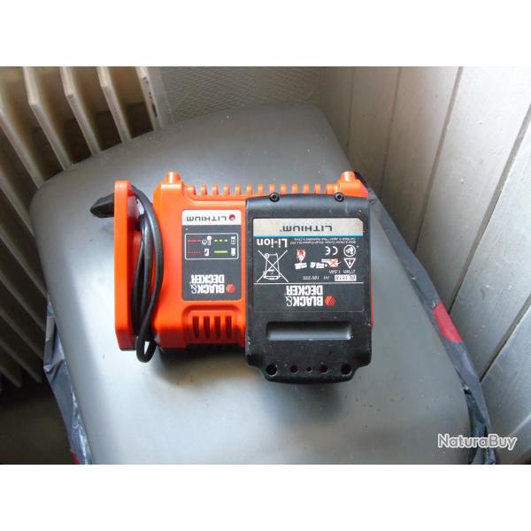 Chargeur + batterie black decker