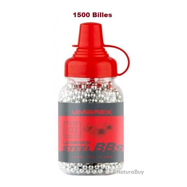 Biberon de 1500 BILLES Acier umarex  de Cal. 4.5 mm