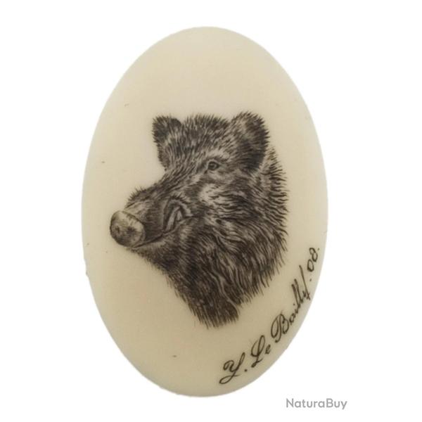 Calotte Pour Fusil Et Carabine Aspect Ivoire Sanglier