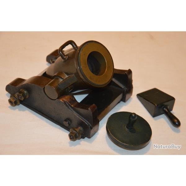 MAQUETTE D'ARSENAL DU MORTIER LISSE Mle 1839-PIECE DE SIEGE-FORTIFICATION SEBASTOPOL CRIMEE