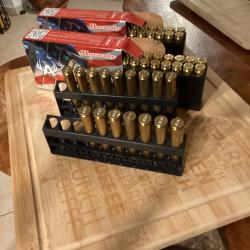 56 douilles calibre 7,64 tirées une fois