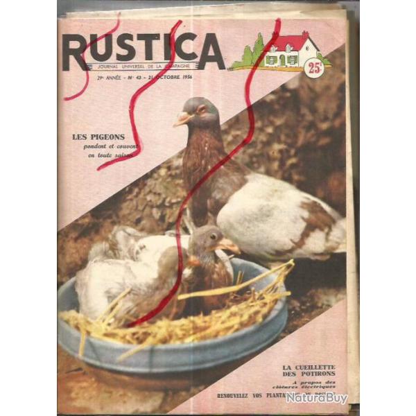 lot de 41 rustica de 1956 manque quelques num�ros et d�cembre