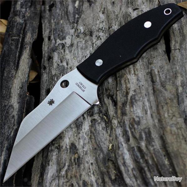 Couteau Spyderco Ronin 2 Acier CTS BD1 Manche G-10 Etui Boltaron SCFB09GP2