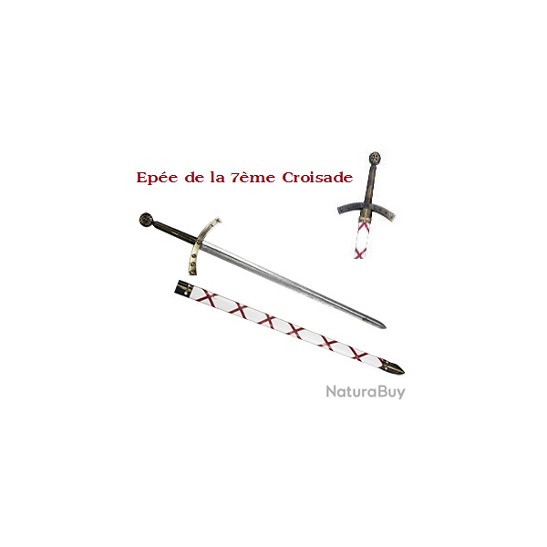 Epe Templire de la 7 me croisade de 112 cm