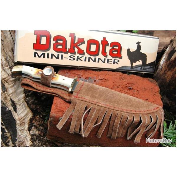 Davy Crockett - COUTEAU de Trappeur MANCHE OS Ole Smoky Dakota Skinner OS31 CHASSE RANDO CAMPING