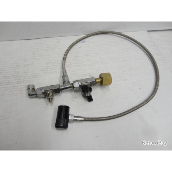 N2514-CABLE DE RACCORD POUR RECHARGE BONBONNE  PAINTBALL   - OCCASION!!!!!