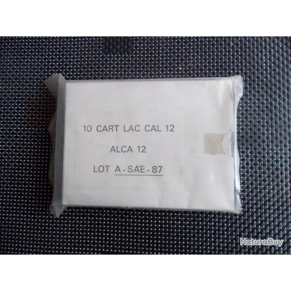 Boite vide pour cartouches calibre 12  - LACRYMOGENE