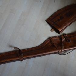 HOLSTER DE SELLE POUR FUSILS-CARABINES WINCHESTER-SHARPS-SPENCER-REMINGTON ETC...-WESTERN-FAR WEST
