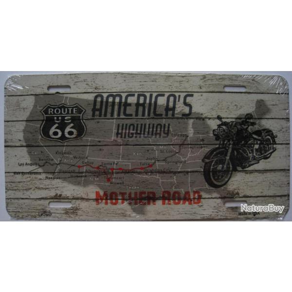 PLAQUE AUTO USA - ROUTE 66 - Rf.7857