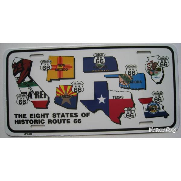 PLAQUE AUTO USA - ROUTE 66 - Rf.2419