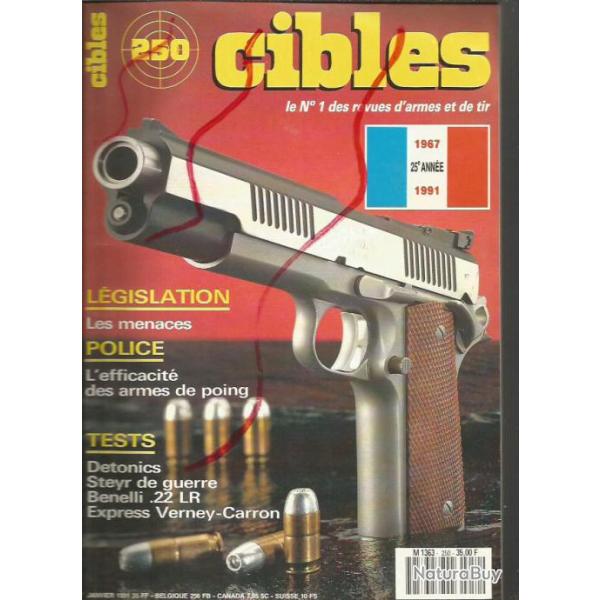 cibles 250 new detonics scoremaster , lisa 90 , syst�me d'armes steyr, webley self loading mark 1