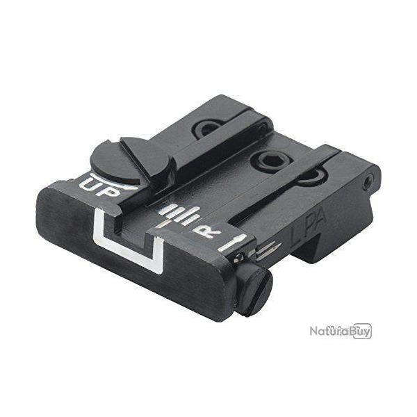 Cran de mire rglable LPA SIGHTS pour Colt series 70, 80, 90 - style de feuille 18